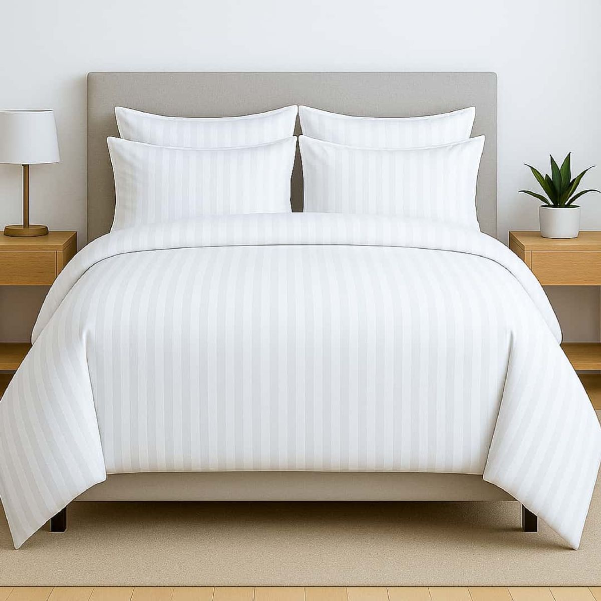 PLUMA LUNA - Funda de plumon - Cover Duvet -  diseño Hotelero  Queen