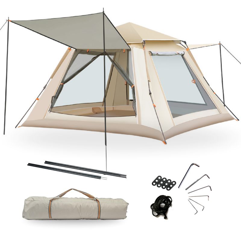 GENERICO - Carpa Camping Armable Impermeable 3-5 Personas Aire Libre