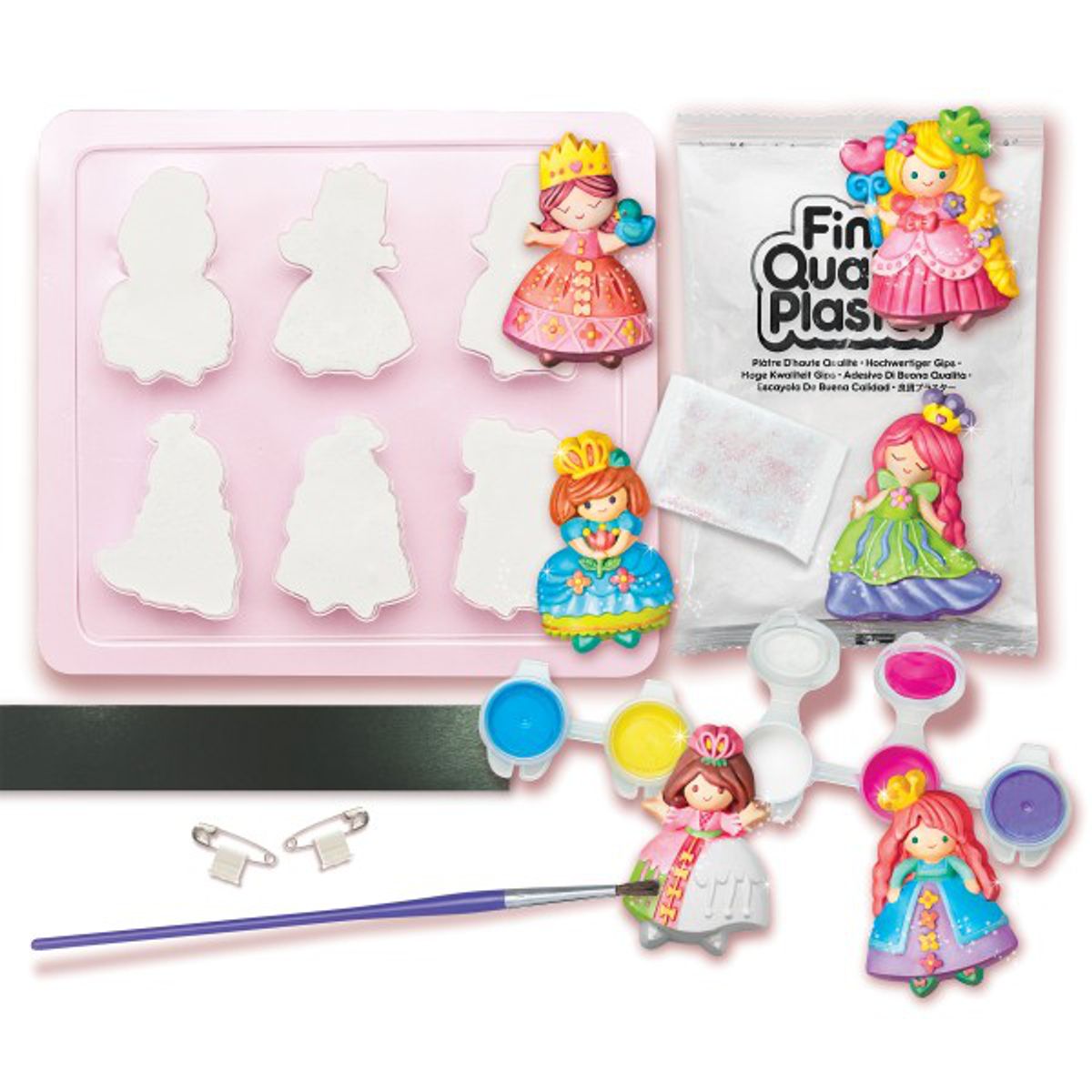 4M - MOLDES PARA PINTAR PRINCESA