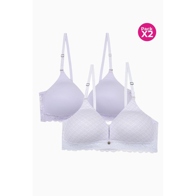 LILI PINK - Brasier triangular paquete x2 en algodon