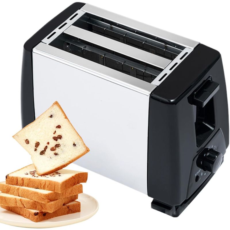 GENERICO - Tostadora Eléctrica 2 Rebanadas 650W Sokany Bandeja Extraíble