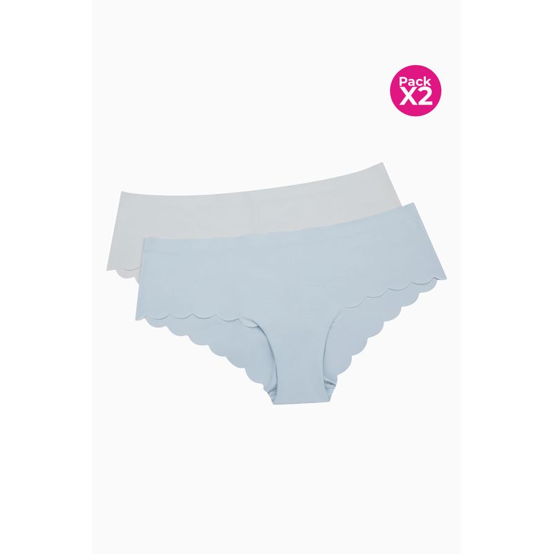 LILI PINK - Panty hipster con termofusionado paquete x2