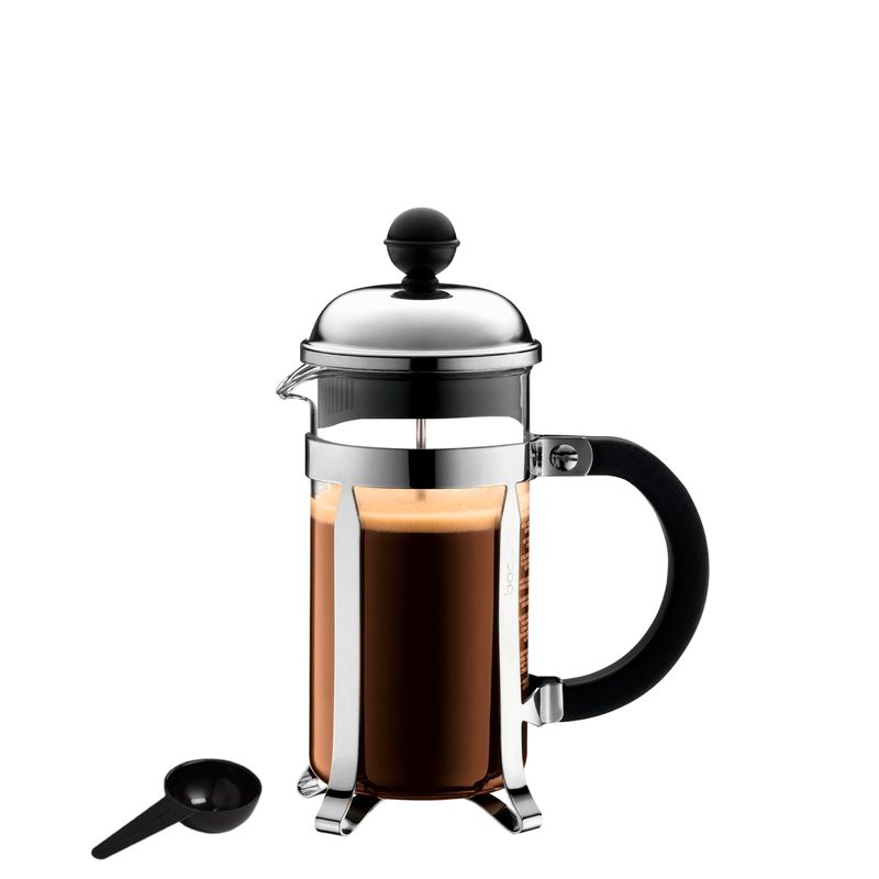 BODUM - Prensa Francesa Bodum Chambord Plateada (3 Tazas - 350 ml)