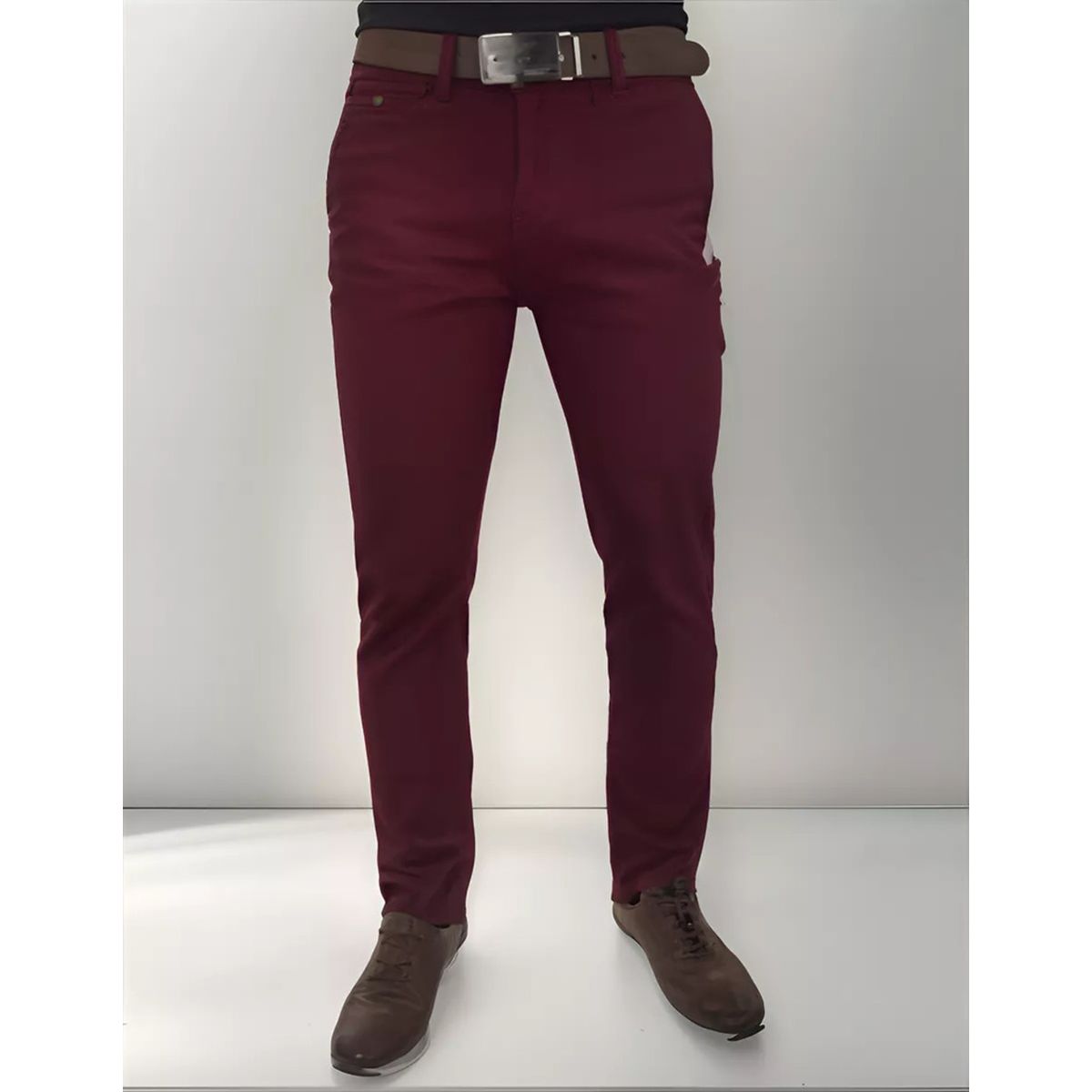 ABC - Pantalon dril licrado para hombre clasico colores