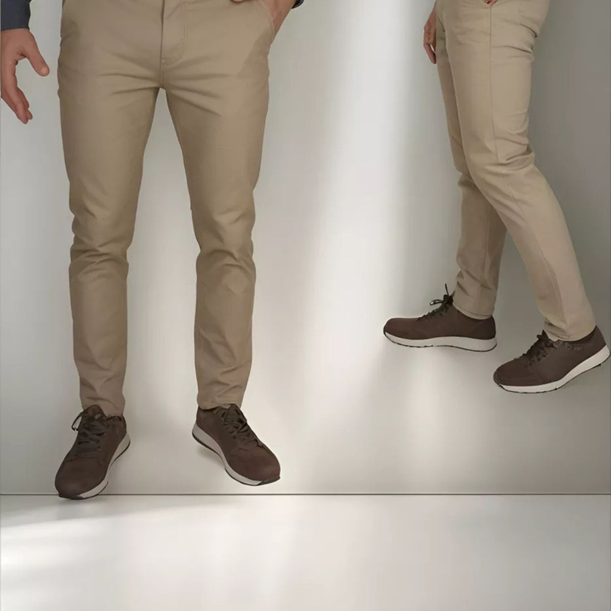 ABC - Pantalon dril licrado para hombre clasico colores