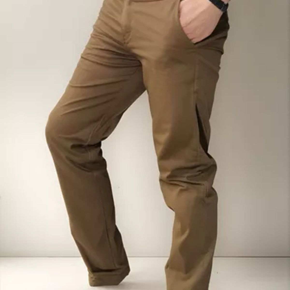 ABC - Pantalon dril licrado para hombre clasico colores