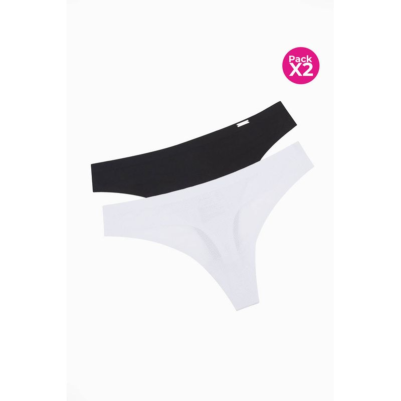 LILI PINK - Panty brasilera paquete x2 confeccionado en microfibra