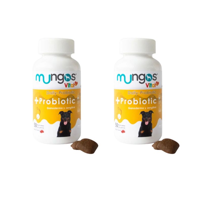 MUNGOS - Combo Mungos Probiotic X2 - Masticable Perros Sabor Carne