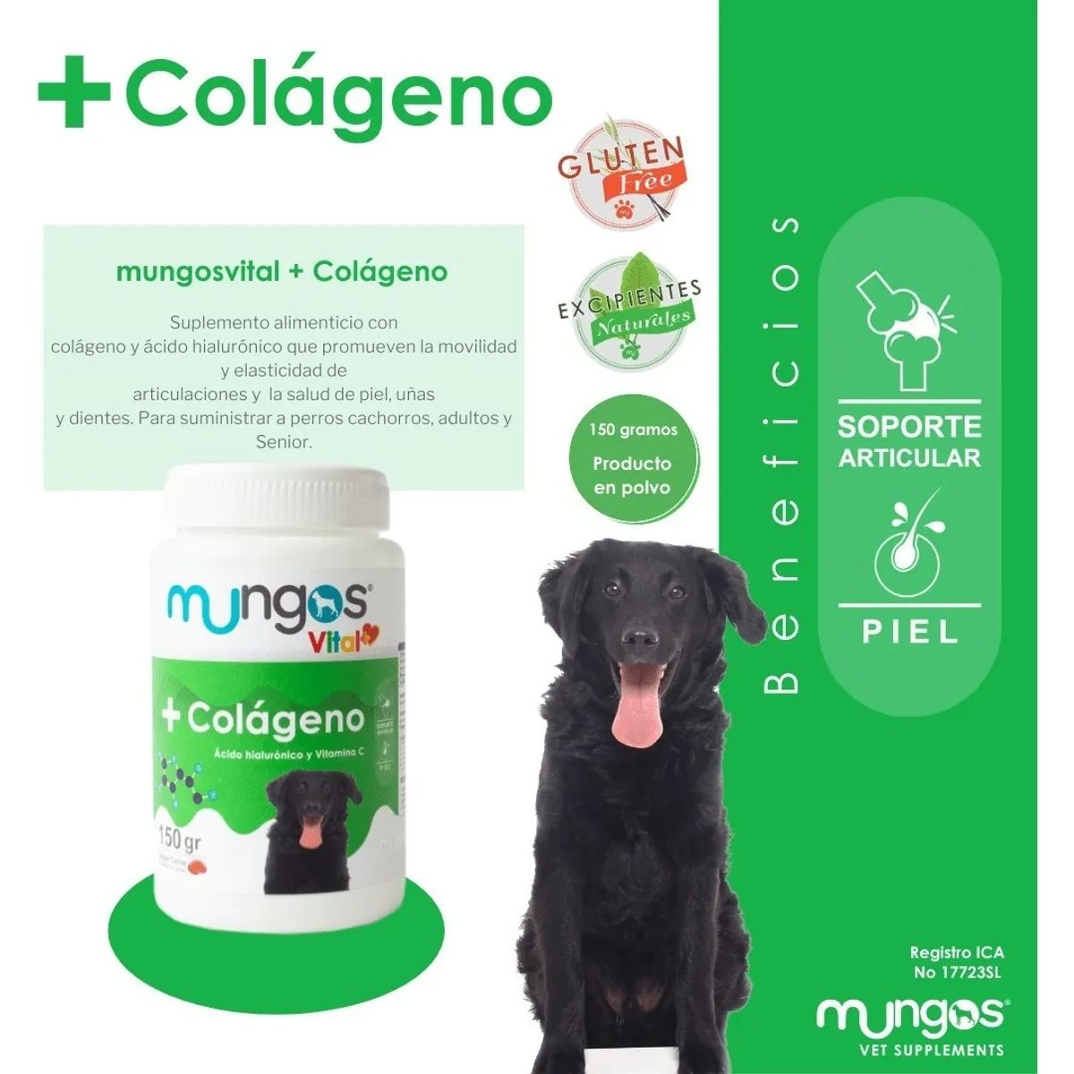 MUNGOS - Combo Mungos Colágeno X2 - Prod En Polvo Perros Sabor Carne