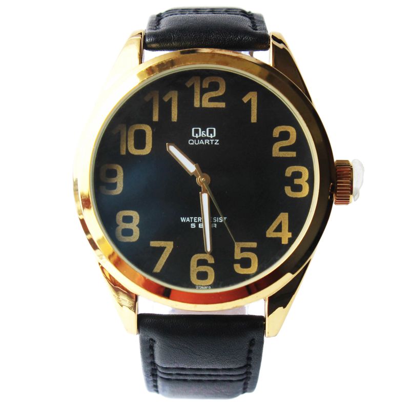 Q&Q - Reloj Q&q Qyq Original Hombre Cuero Caja Original