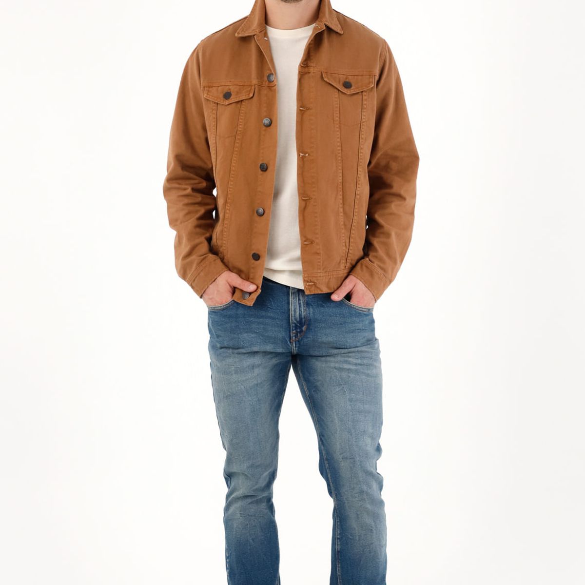 TENNIS - Jean Nudy con efecto craquelado azul para hombre