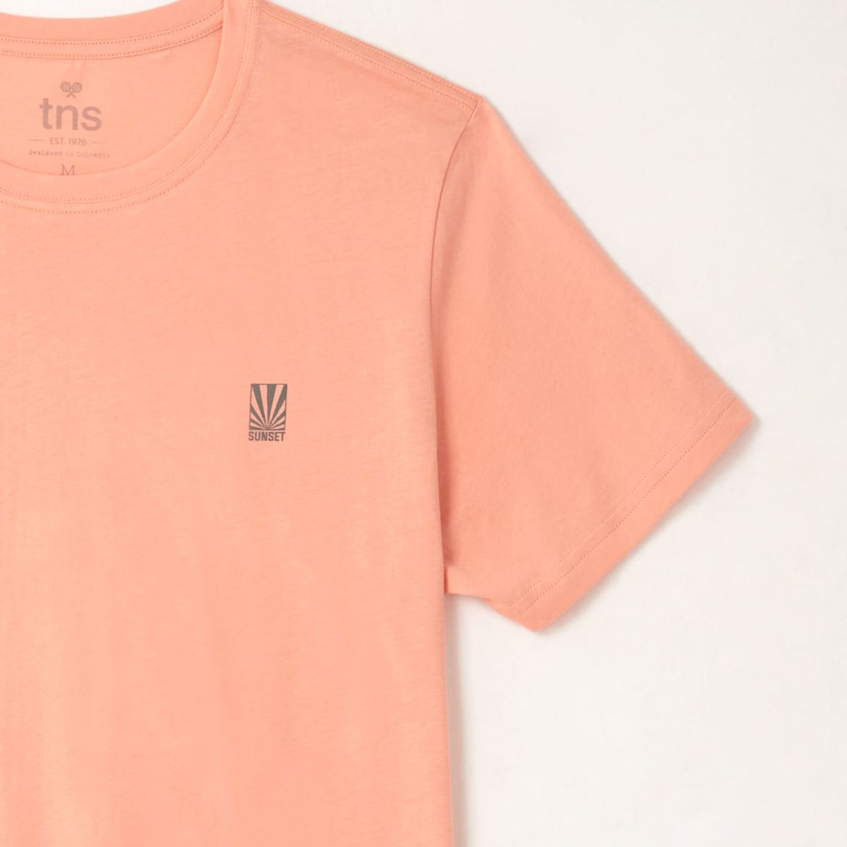 TENNIS - Camiseta básica rosada para hombre