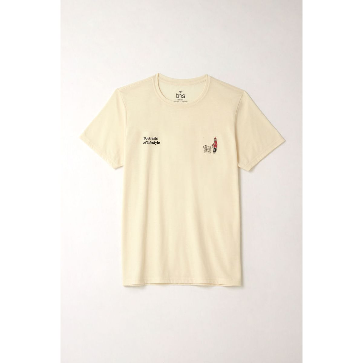 TENNIS - Camiseta básica crudo para hombre