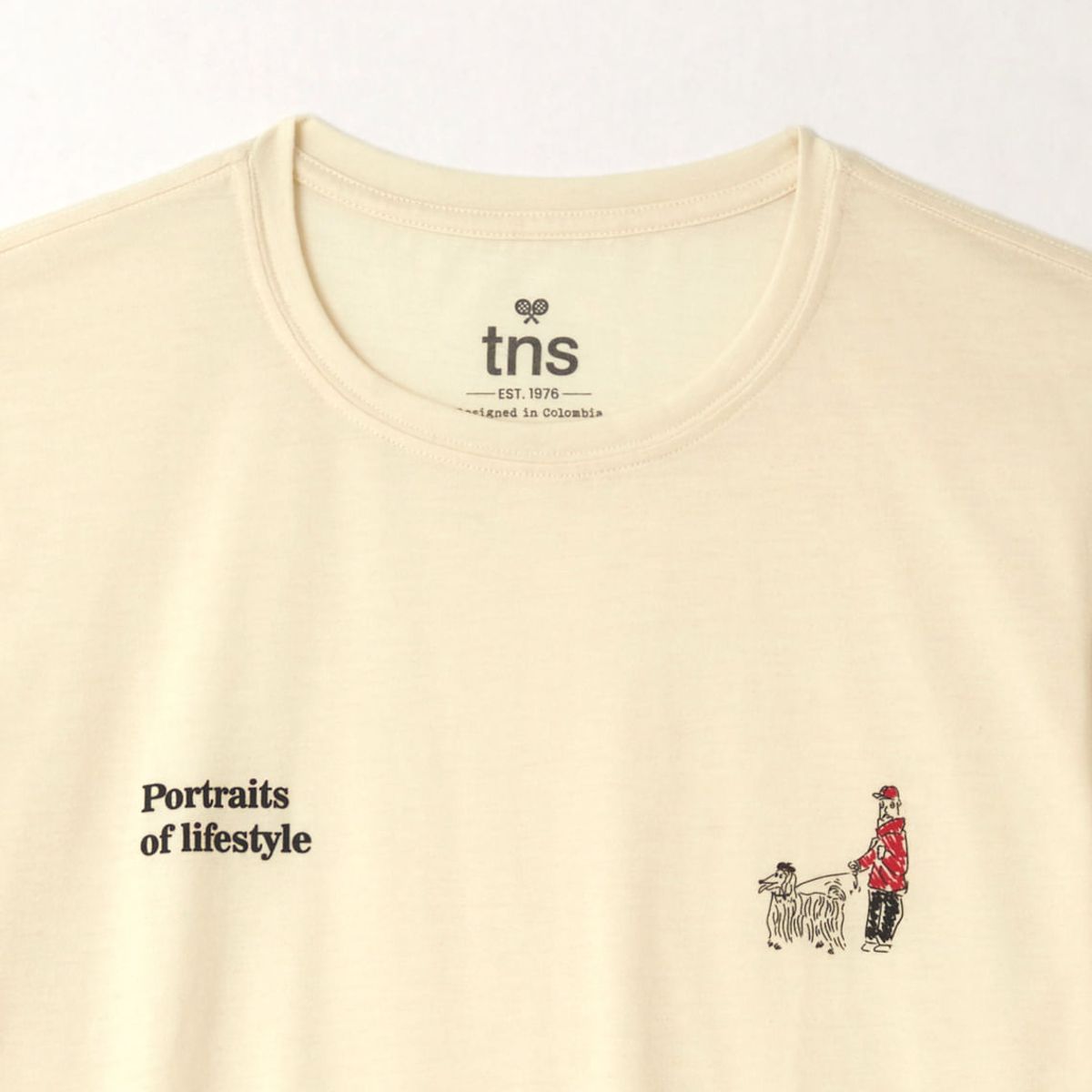 TENNIS - Camiseta básica crudo para hombre