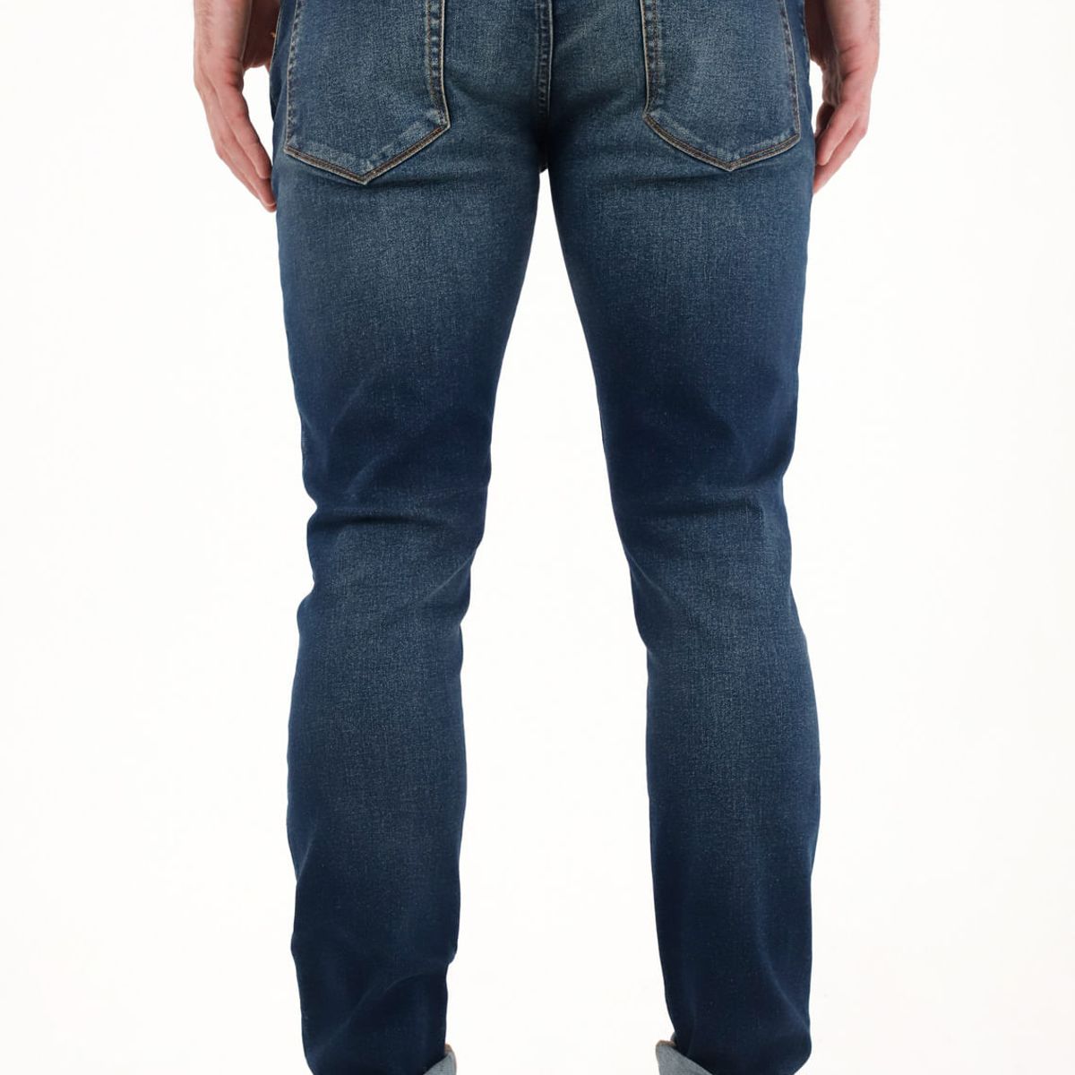 TENNIS - Jean Skinny con desgastes azul oscuro para hombre