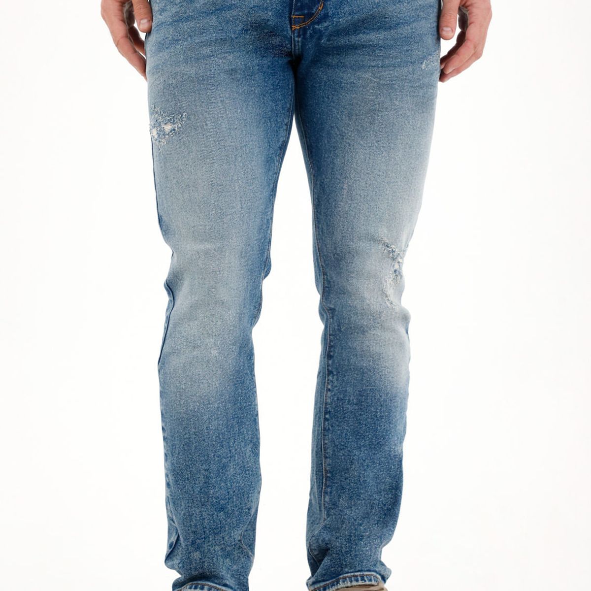 TENNIS - Jean Nudy con desgastes localizados azul para hombre