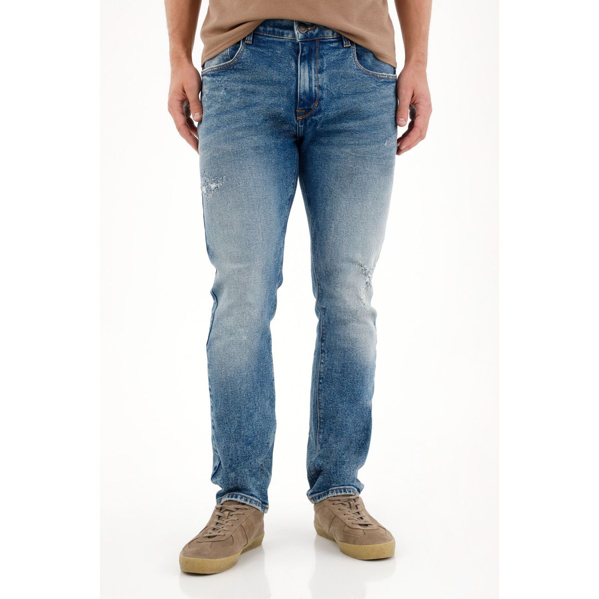 TENNIS - Jean Nudy con desgastes localizados azul para hombre