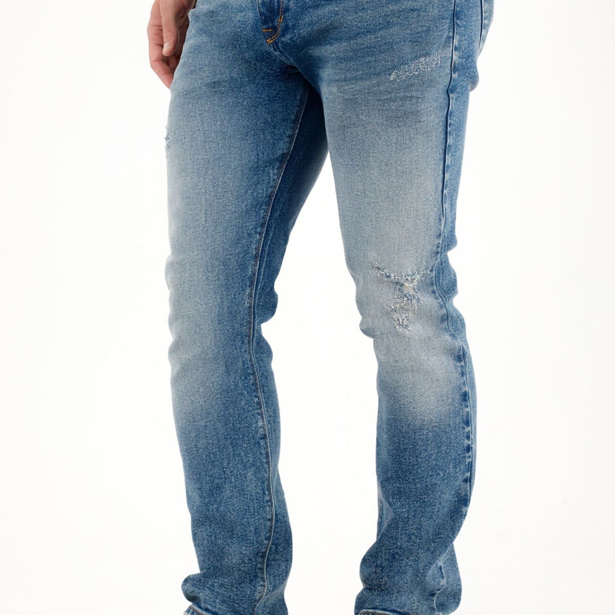 TENNIS - Jean Nudy con desgastes localizados azul para hombre