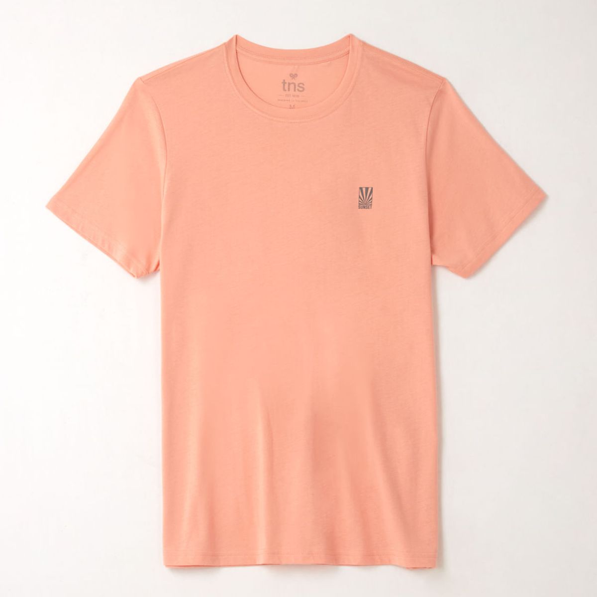 TENNIS - Camiseta básica rosada para hombre