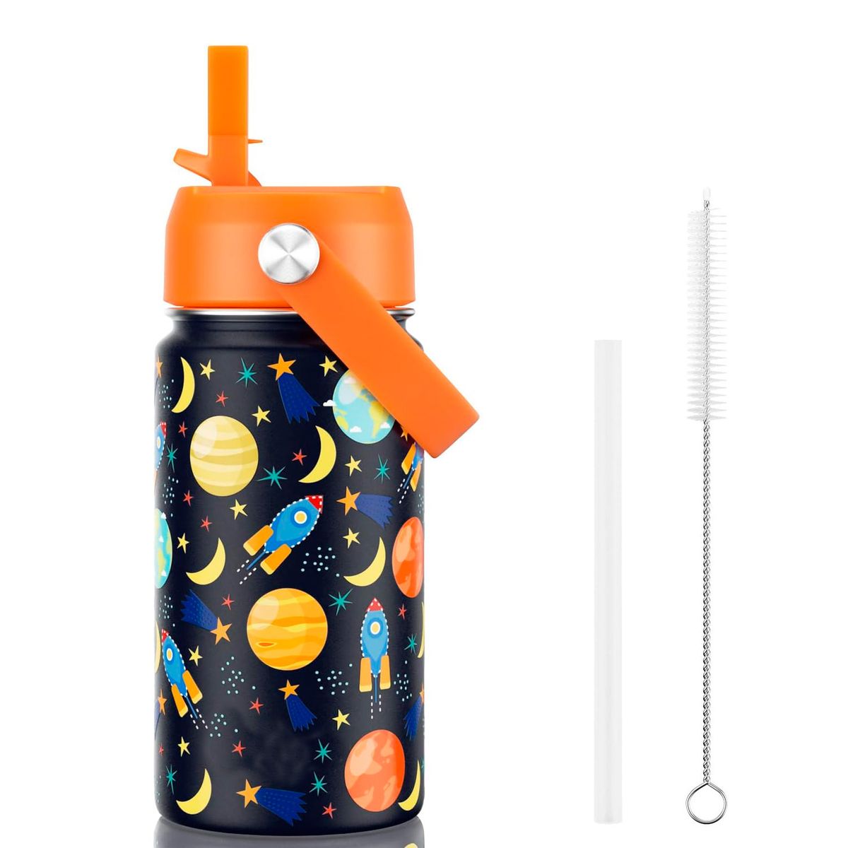 ENFANT'ASY - Termo Botilito Botella Acero Inoxidable Niños Vaso Pitillo