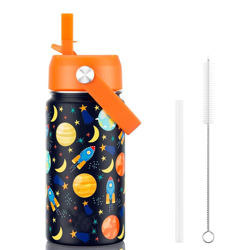 ENFANT'ASY - Termo Botilito Botella Acero Inoxidable Niños Vaso Pitillo