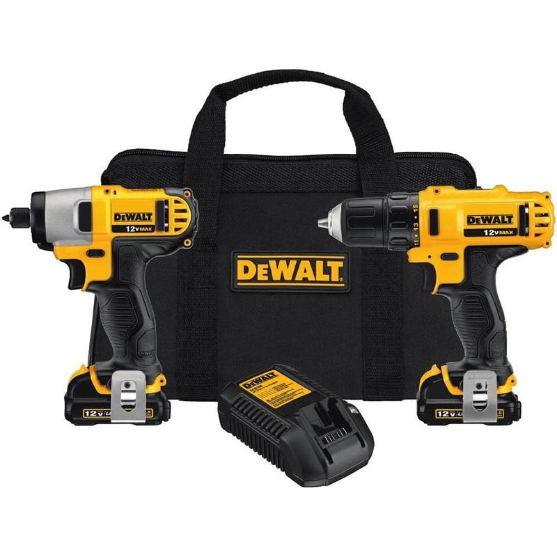DEWALT - Taladro y atornillador de impacto 12V MAX DEWALT DCK211S2