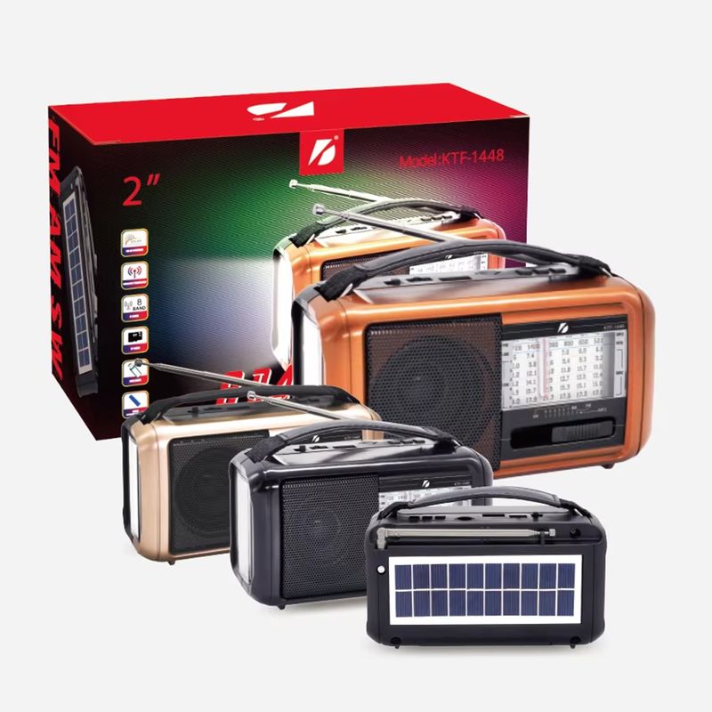 GENERICO - Radio Retro Bluetooth KTF-1448 con  Linterna