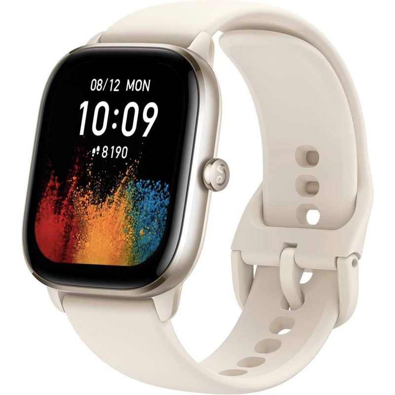 AMAZFIT - Reloj Inteligente Amazfit Gts 4 Mini Ivory White