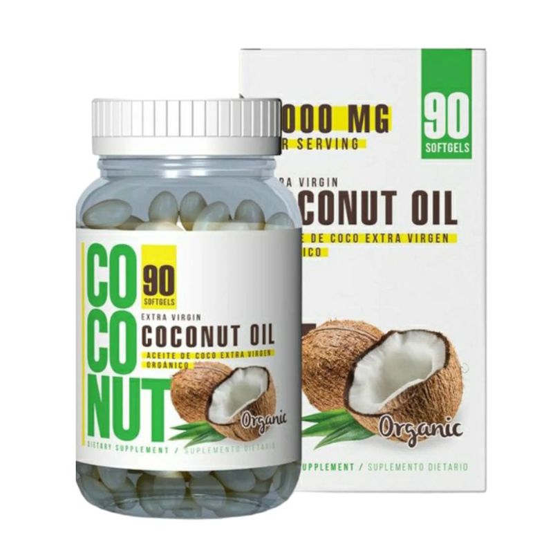 HEALTHY AMERICA - ACEITE DE COCO 3000MG X 90 CAPSULAS BLANDAS