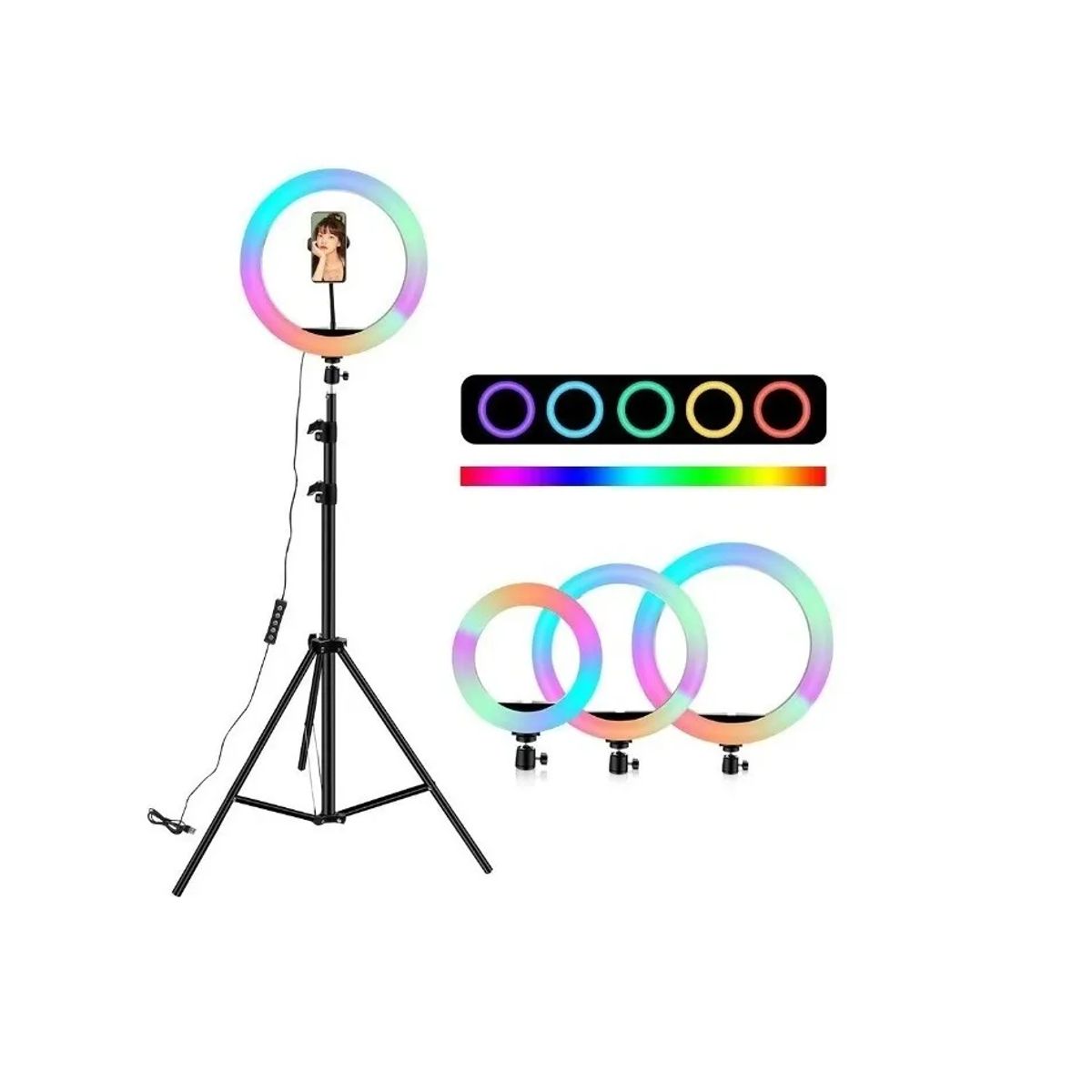 SKY - Aro De Luz 26 Cm Con Trípode Profesional