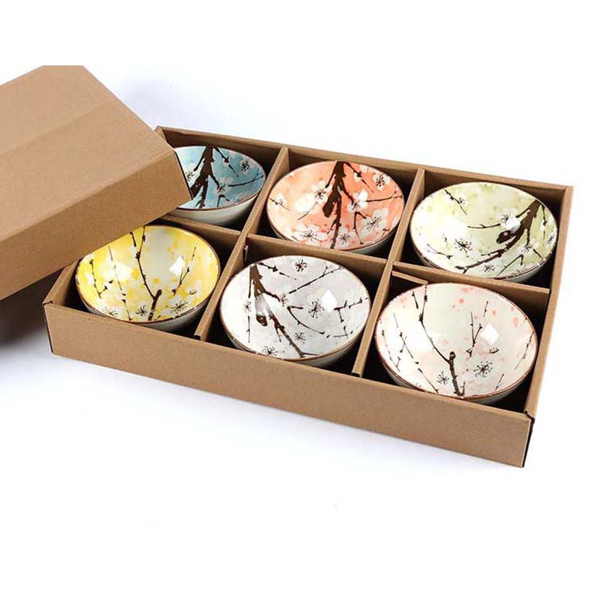 TIGRES DEL ASIA - SET 6 BOWLS CERAMICA JARDIN 10 OZ