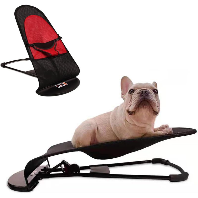 GENERICO - Silla Mecedora Para Mascotas Con Altura Ajustable Perrogato