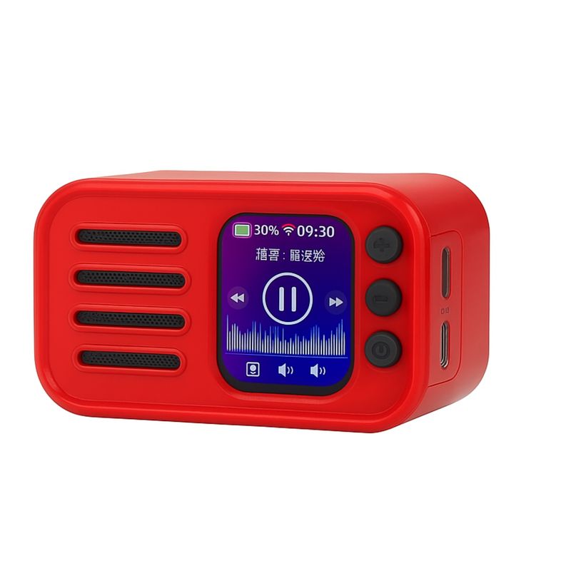 GENERICO - Radio Parlante Con Pantalla Digital Táctil Notificación App