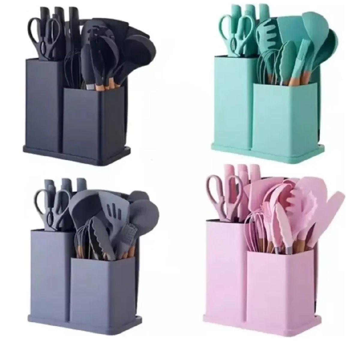 SKY - Set Juego 19 Pcs Utensilios Cocina Hogar Multifuncional