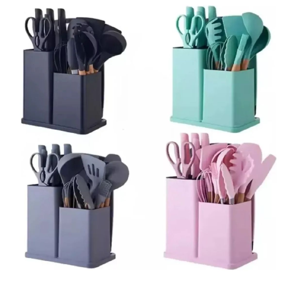 SKY - Set Juego 19 Pcs Utensilios Cocina Hogar Multifuncional