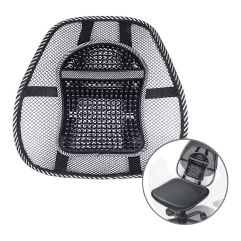 GENERICO - Soporte Espalda Corrector Postura Cojín Lumbar Silla