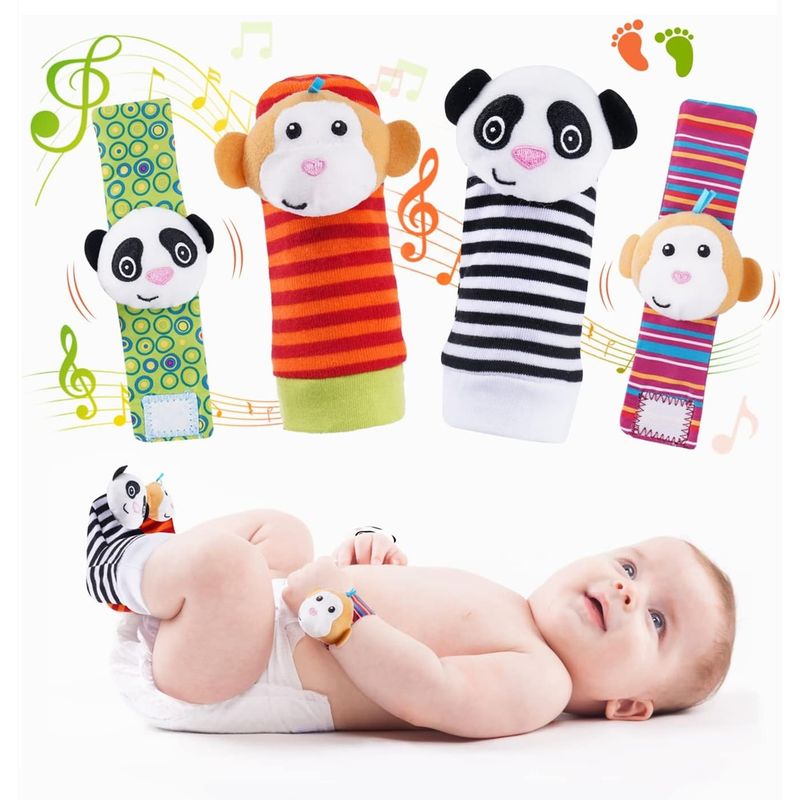 MUNDO BEBE - Medias Manillas Sonajeros Bebe Estimulacion