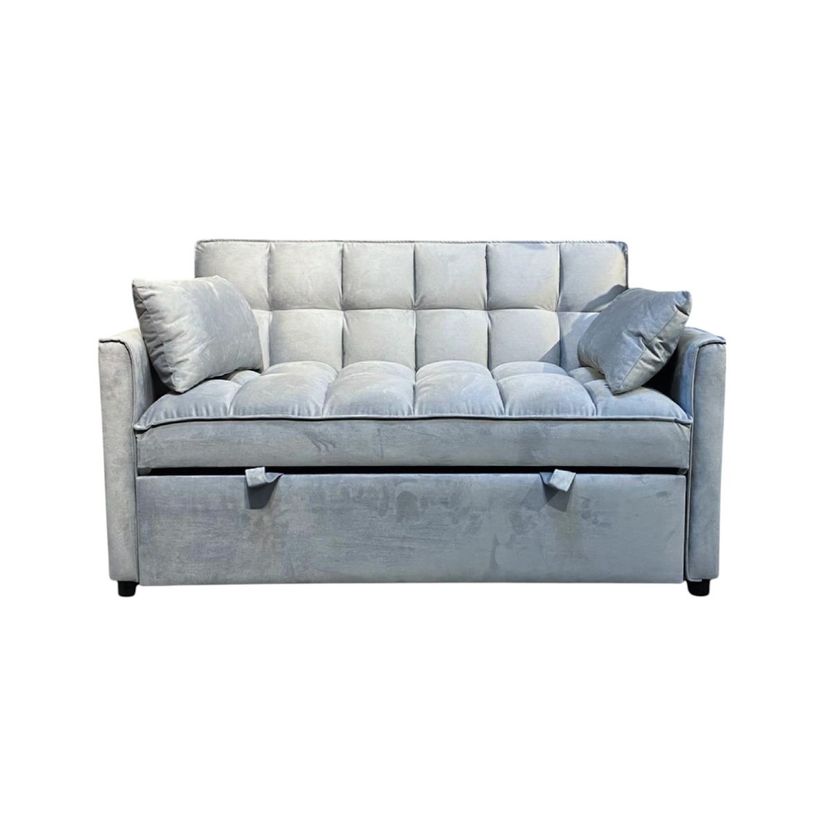 MUEBLES FIOTTI - Sofa Cama 2 Puestos GrisTela Aeidi