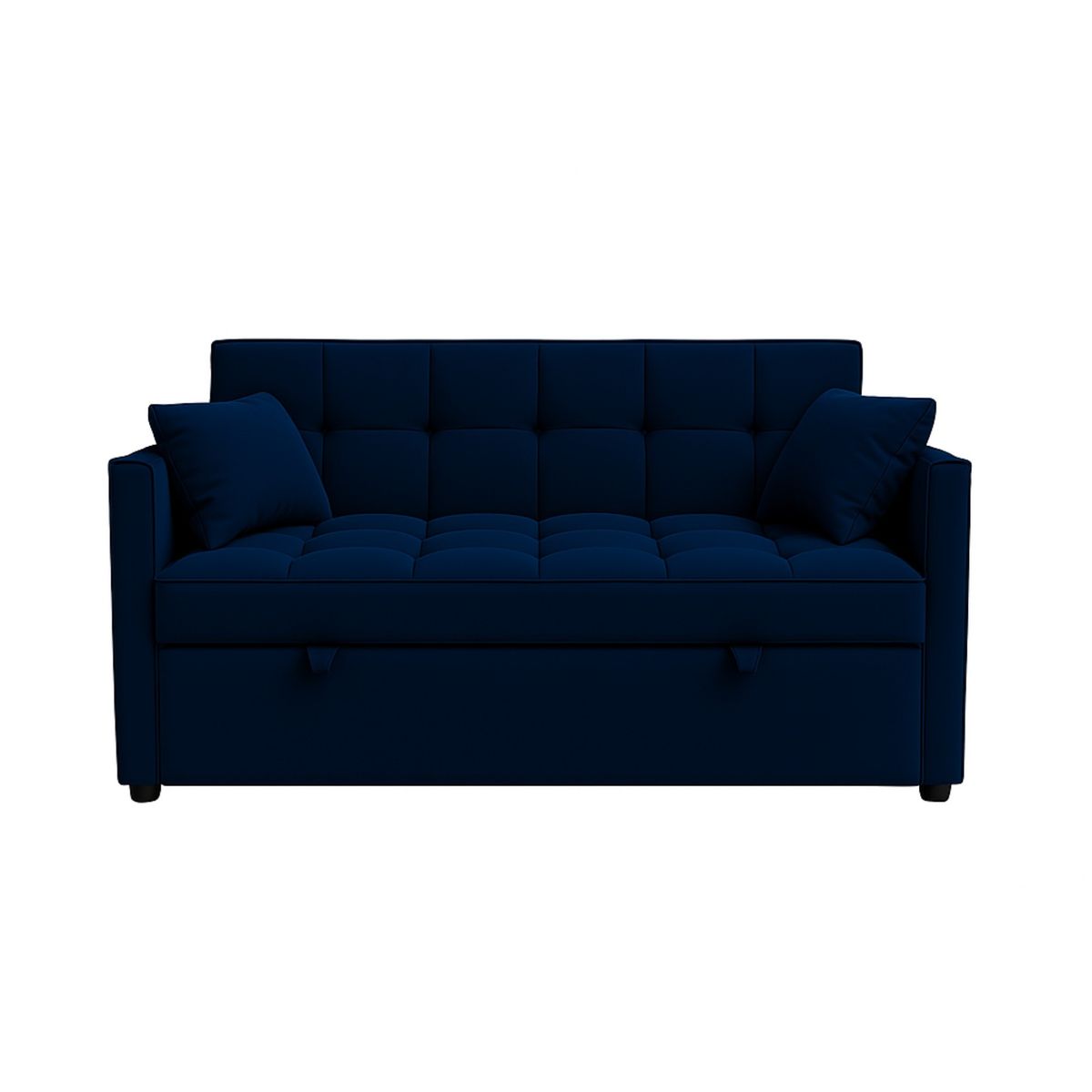 MUEBLES FIOTTI - Sofa Cama 2 Puestos Azul Tela Aeidi