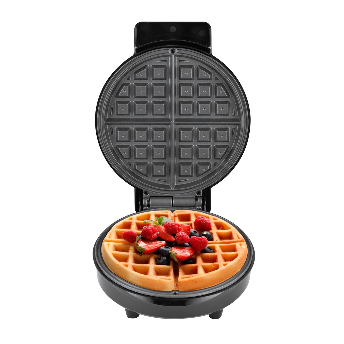 HUKEN - Waflera Belga Redonda Flash Cook 4 Rebanadas Hukën