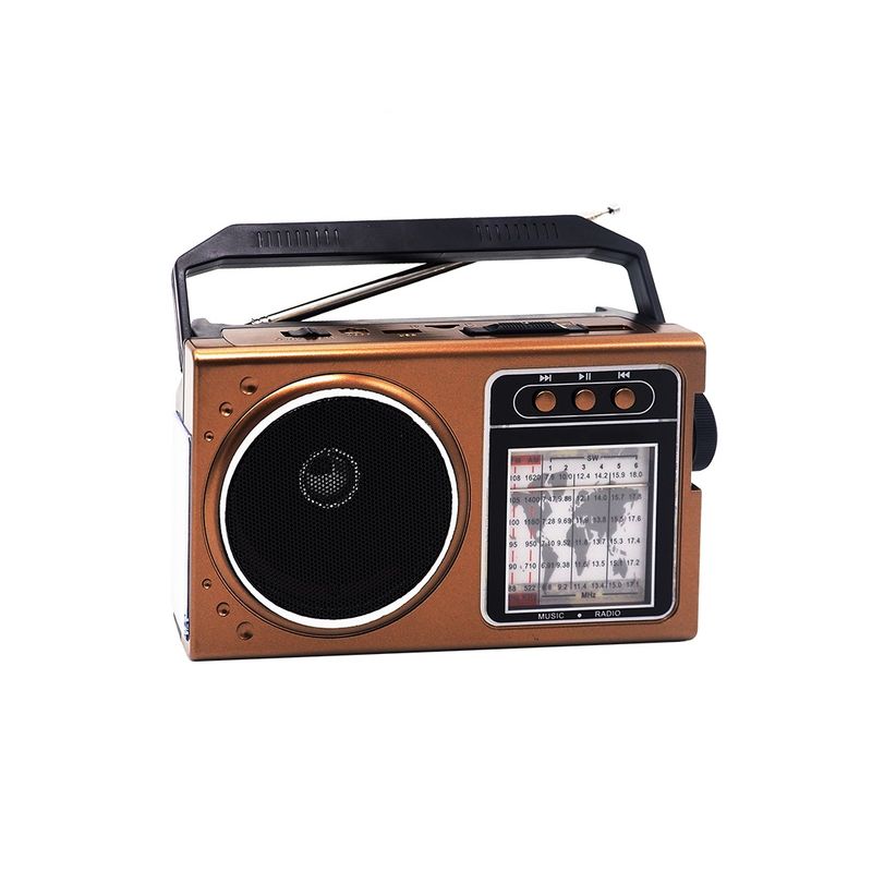 GENERICO - Radio Solar Bluetooth KTF-1650  Portátil Multifunción y Recargable