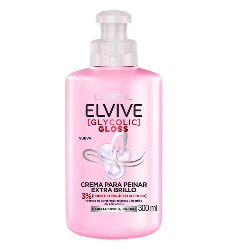 LOREAL PARIS - Crema para Peinar Elvive Glycolic Gloss de LOréal Paris
