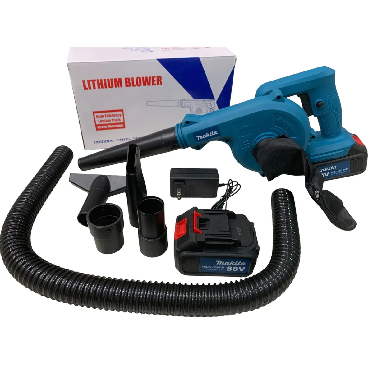 AS - Sopladora Aspiradora Inalambrica 2 En 1 Potente Profesional