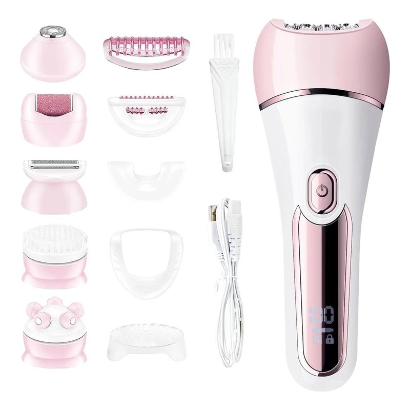 GENERICO - Depiladora Mujer 6 En1 Impermeable Recargable Usb Cabezales