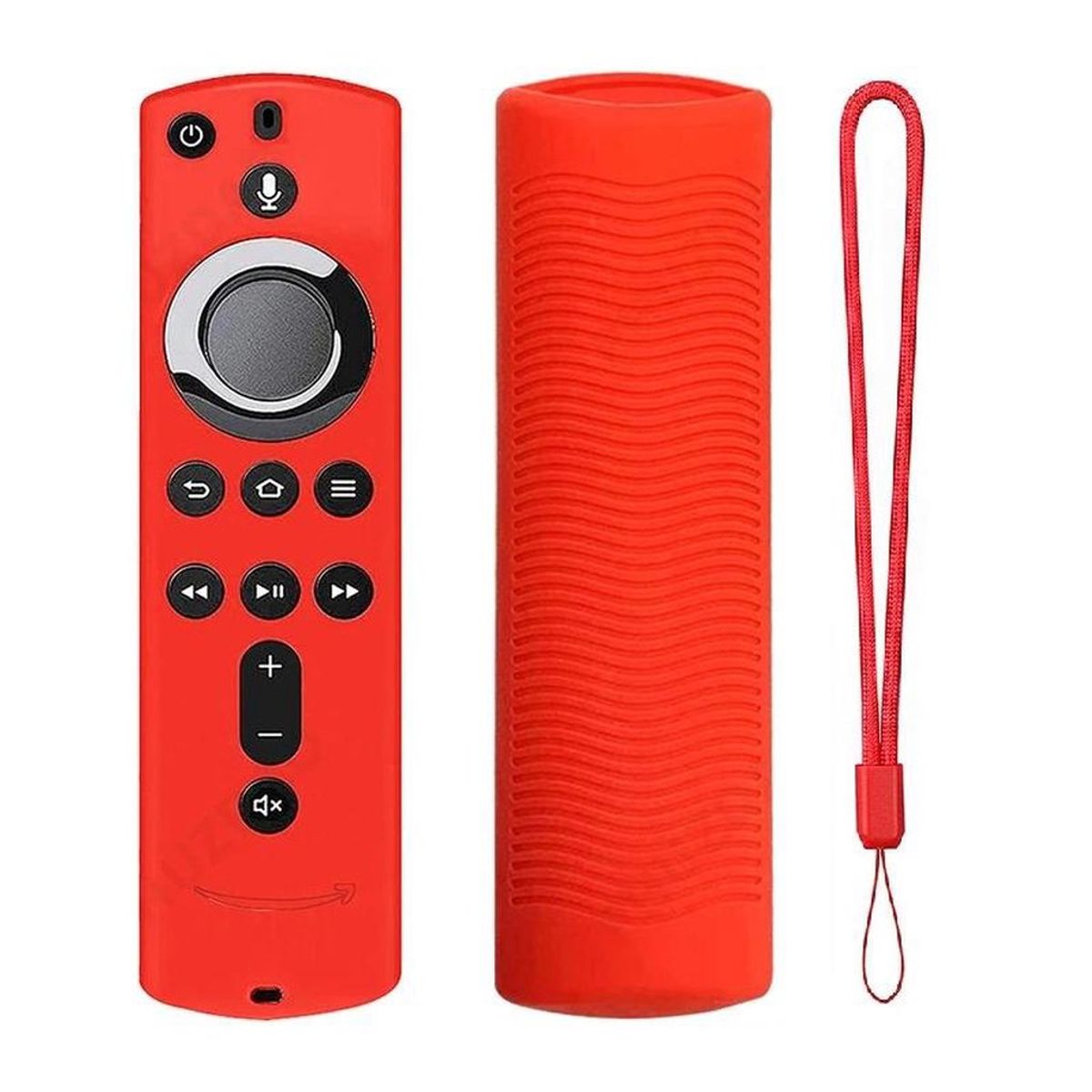 GENERICO - FORRO PROTECTOR CONTROL AMAZON FIRE TV STICK 2DA GEN, FUNDA ROJO