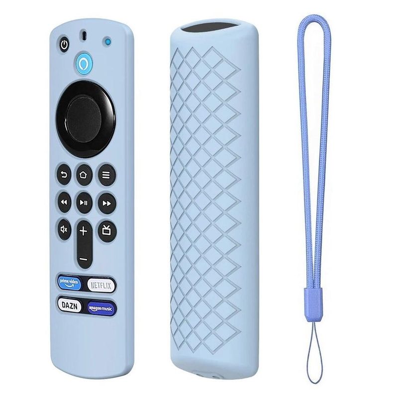 GENERICO - FUNDA FORRO PROTECTOR CONTROL AMAZON FIRE TV STICK 3RA GEN, AZUL CLARO