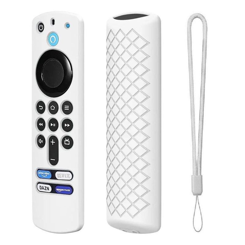 GENERICO - FUNDA FORRO PROTECTOR CONTROL AMAZON FIRE TV STICK 3RA GEN, BLANCO