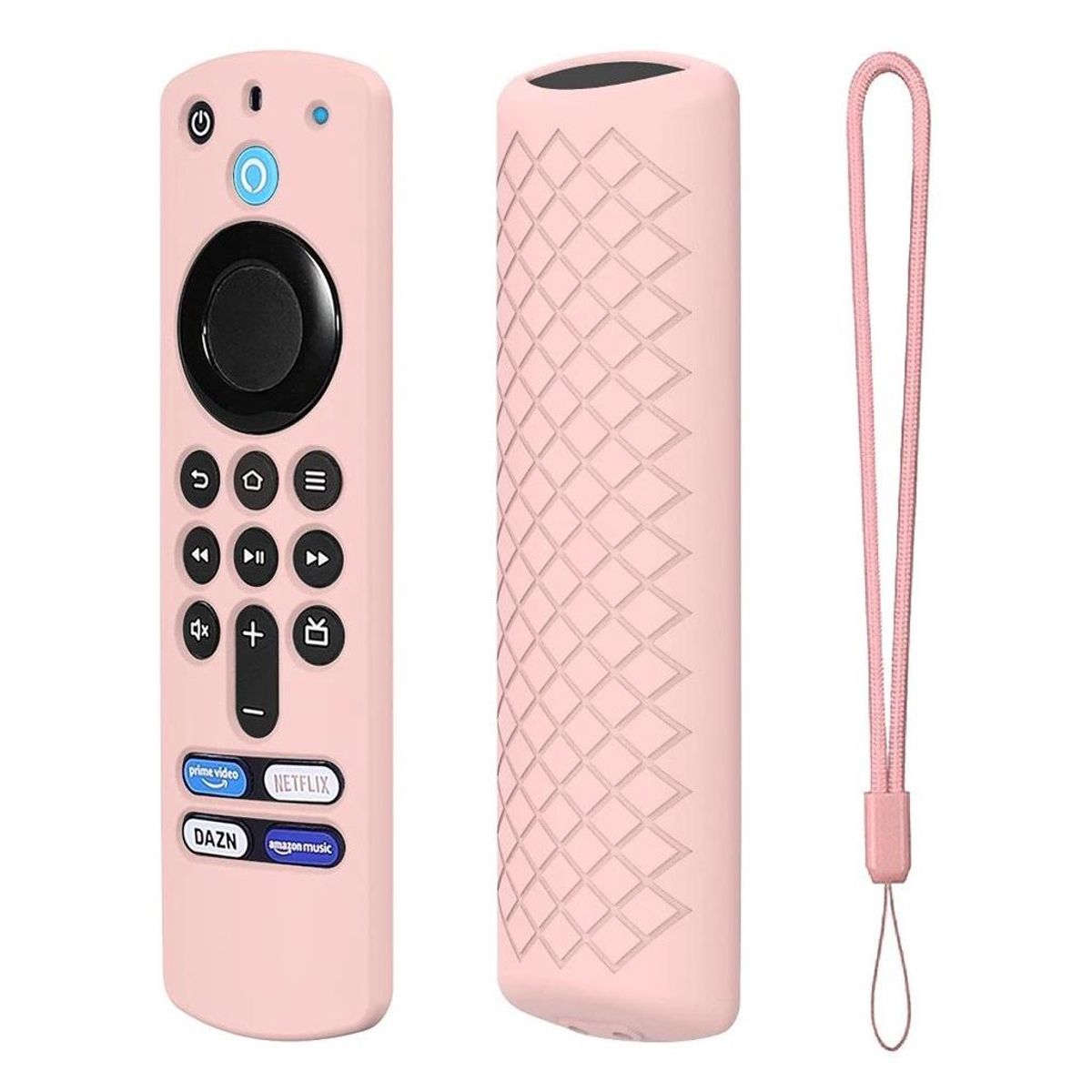 GENERICO - FUNDA FORRO PROTECTOR CONTROL AMAZON FIRE TV STICK 3RA GEN, ROSA