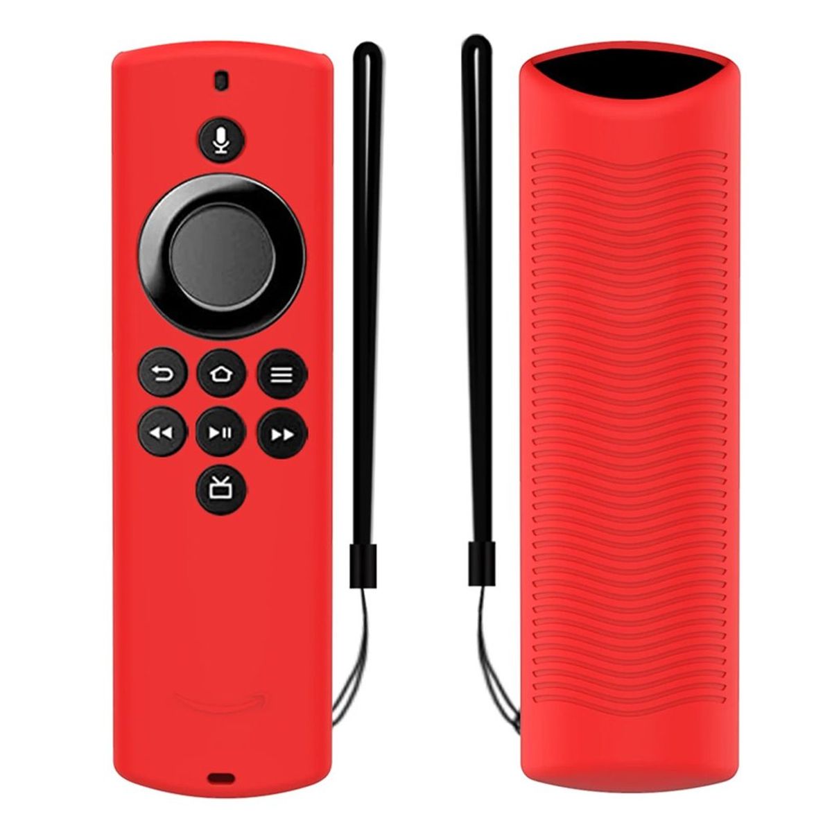 GENERICO - FUNDA FORRO PROTECTOR CONTROL AMAZON FIRE TV STICK LITE, ROJO