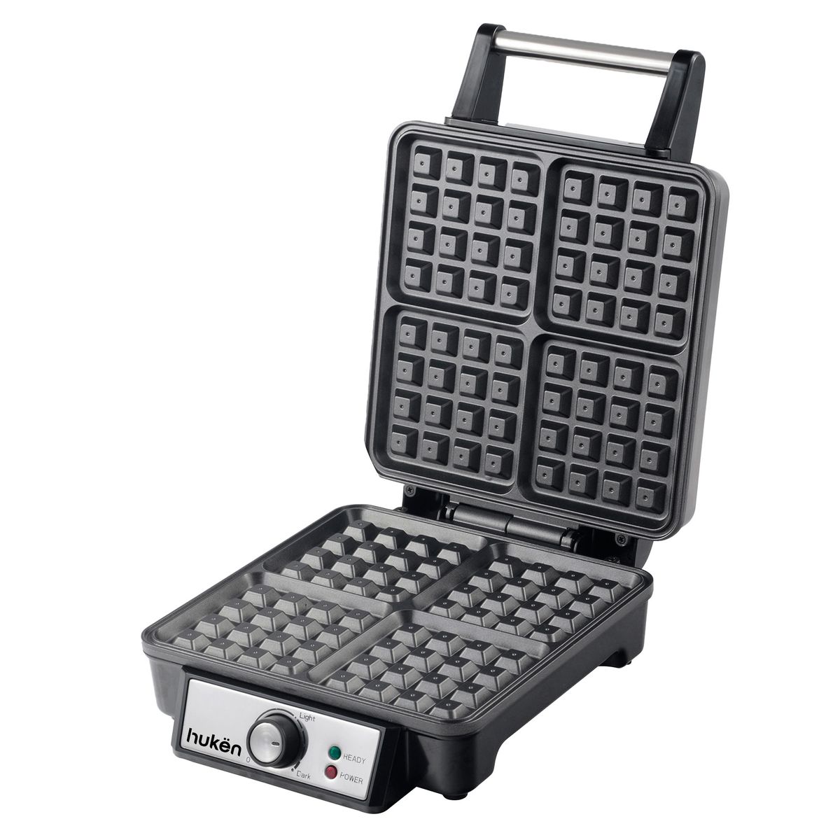 HUKEN - Wafflera Belga Premium 4 Rebanadas Hukën